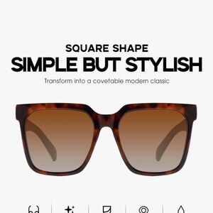 Square Tortoise Shell Sunglasses